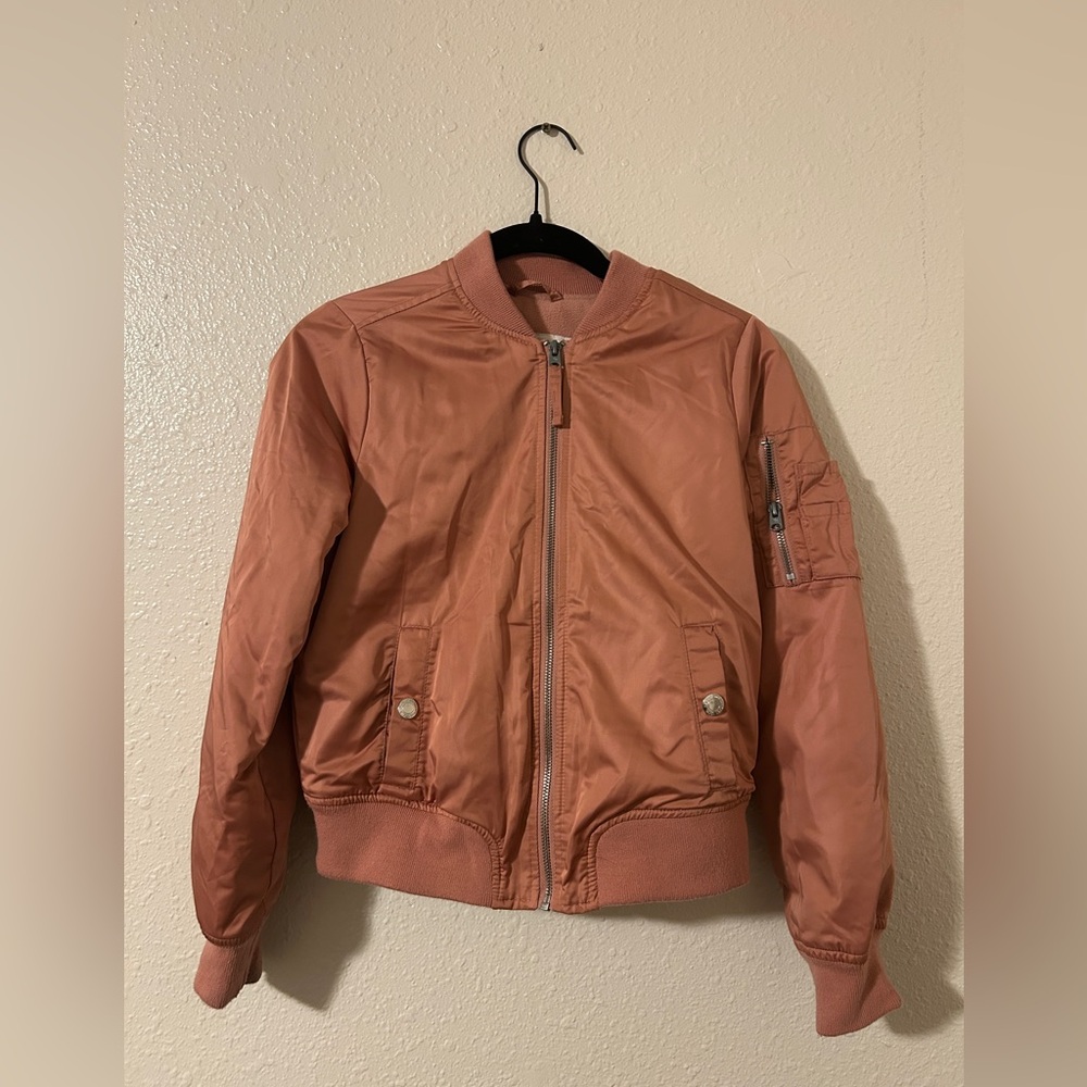 Kids Abercrombie Pink Bomber Jacket